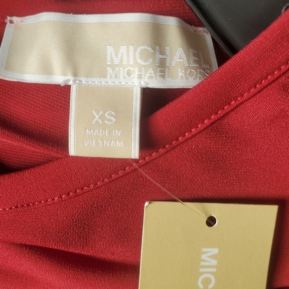 NEW Michael Kors Women's Long Sleeve Maxi Dress Maroon Color  Size XS * - Picture 11 of 14